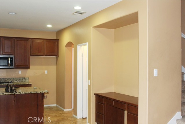 desk / study area in kitchen