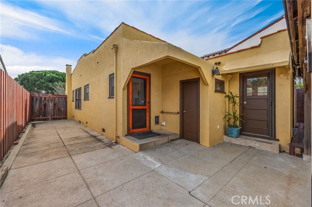 Rear yard view of long driveway for additional parking or playground !