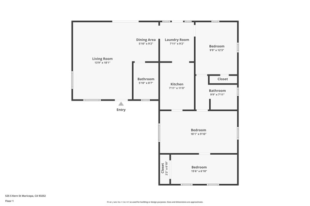 Detail Gallery Image 30 of 30 For 525 S Kern St, Maricopa,  CA 93252 - 2 Beds | 2 Baths