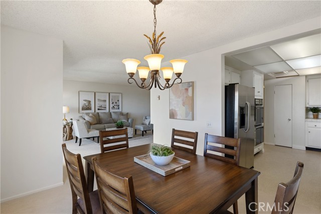 The dining room with Catalina Island and ocean views.