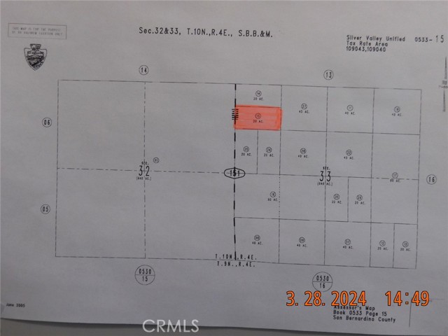 0 Troy Rd/Starlite Ln Area, Newberry Springs, California 92365, ,Land,For Sale,0 Troy Rd/Starlite Ln Area,CRHD23041955