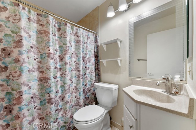 downstairs bathroom with walk in shower