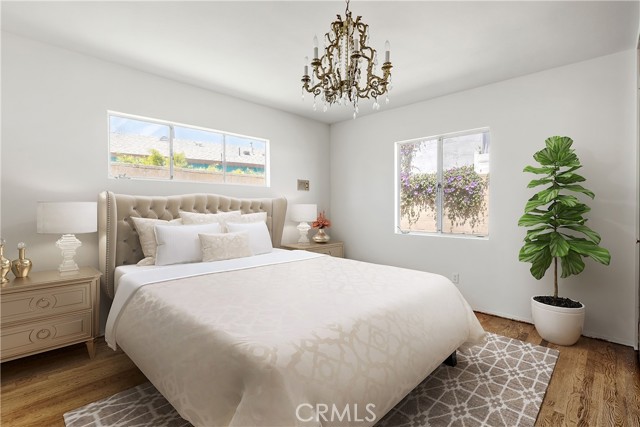 Primary Bedroom virtually staged
