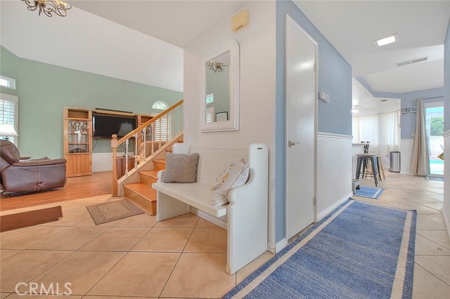 Hall from living to family rooms