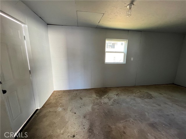 Storage room in garage