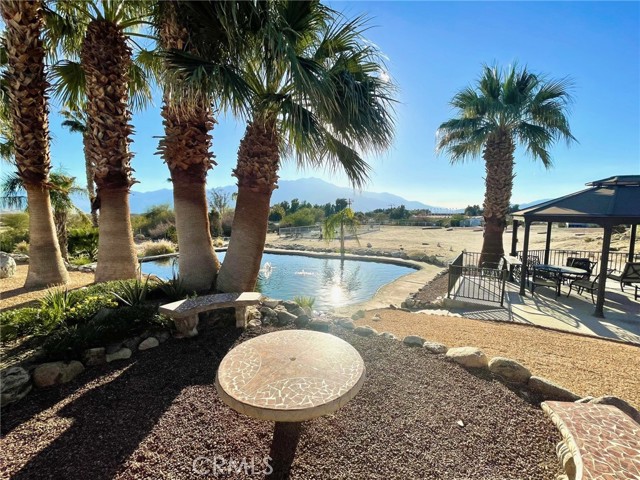 Community Pond w/ seating area