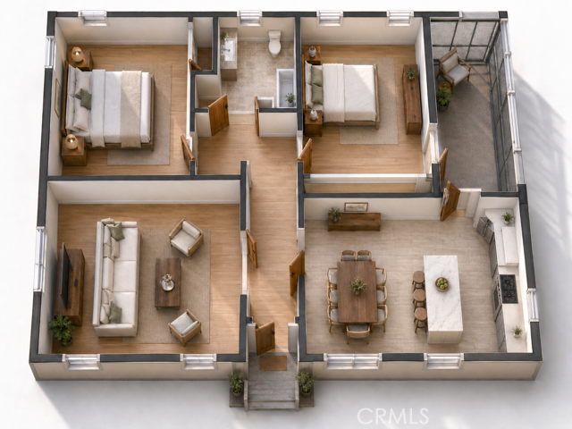 Exiasiting Floor Plan - 3D
