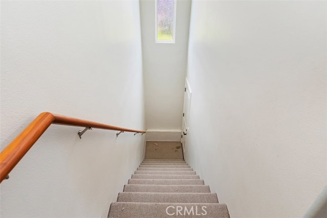 Stairwell to 2-Car Garage and Basement