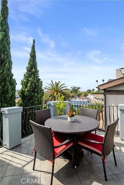 Patio off of the living room...