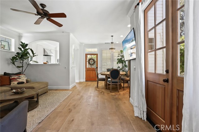 French doors leading to outside patio