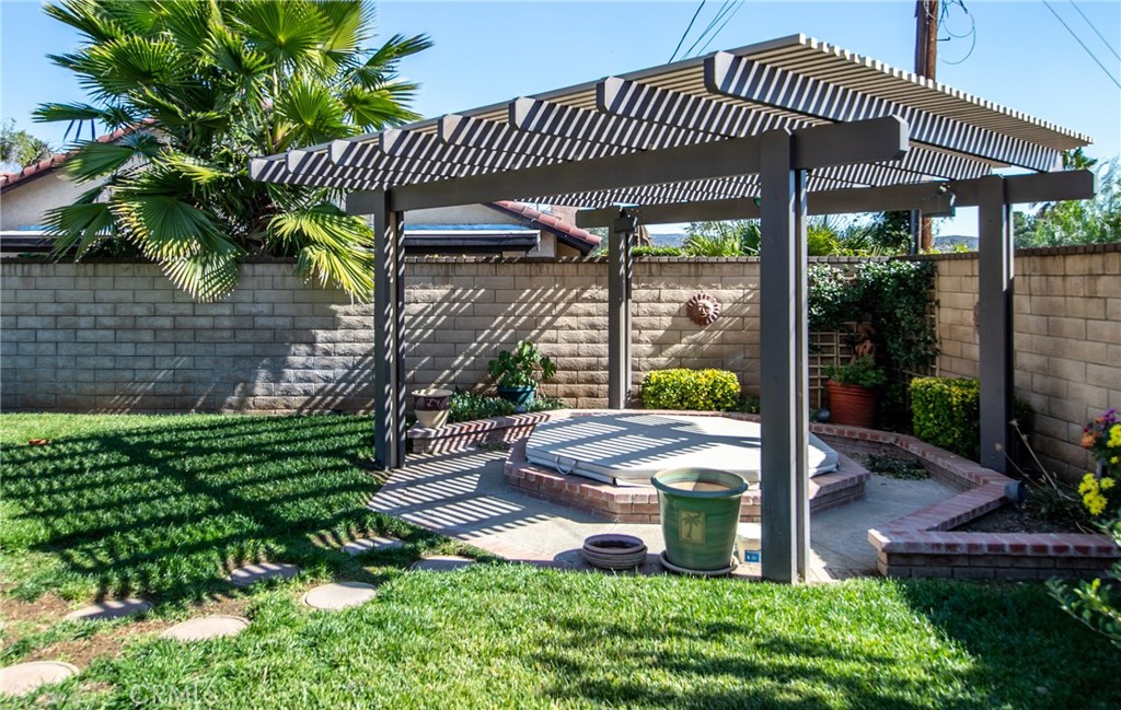 Gazebo and hot tub