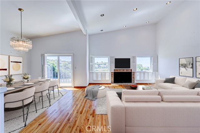 Living room has been virtually staged