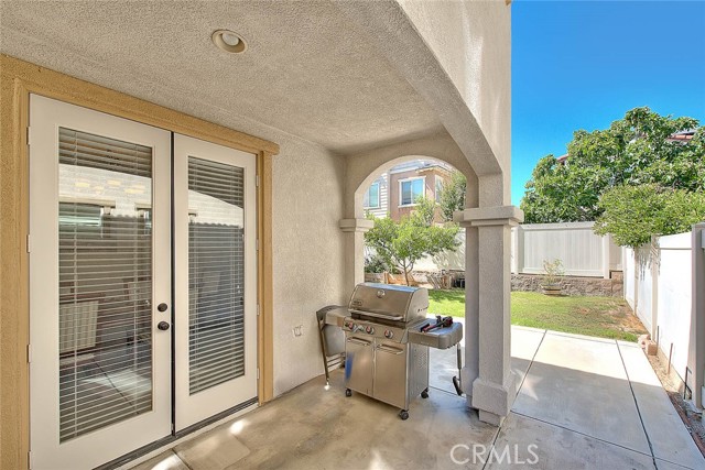 Covered patio space