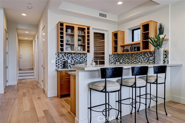 Lower level wet bar