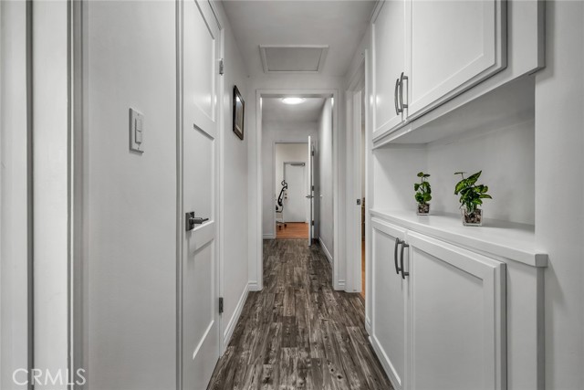 Great storage in bedroom hallway.