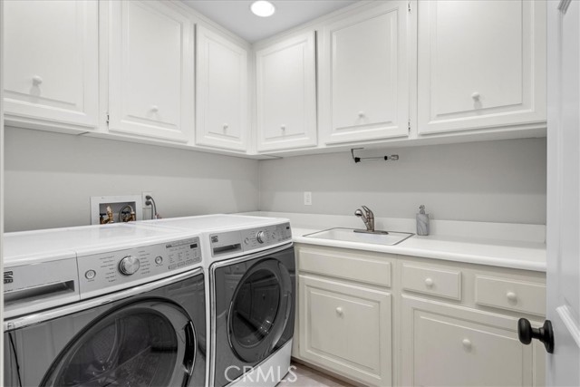 Laundry room on main level downstairs