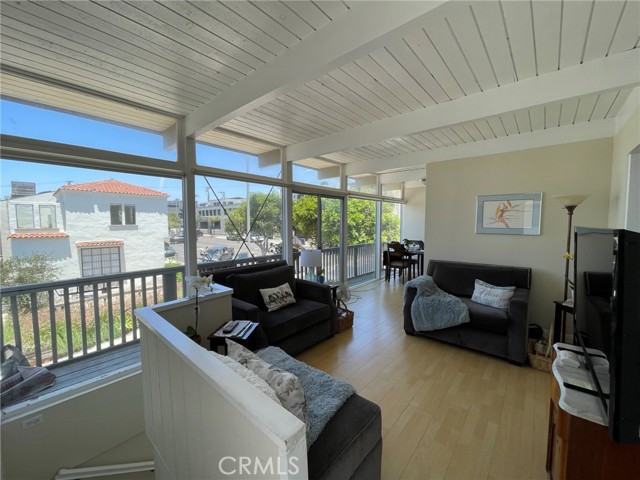 Living area on second level.