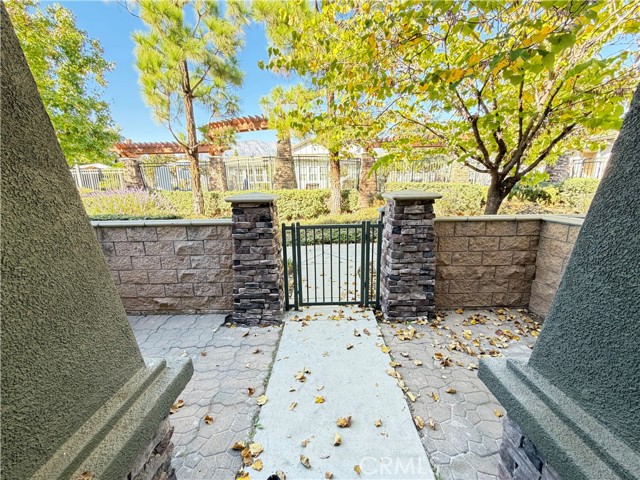 Gated Front Patio