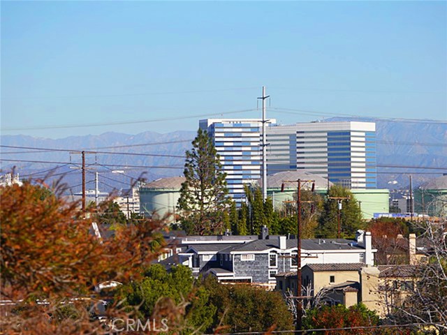 Hollywood Sign on the left and The Griffith Observatory on the right!