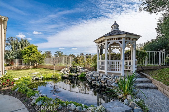 Large Koi Pond & Gazebo