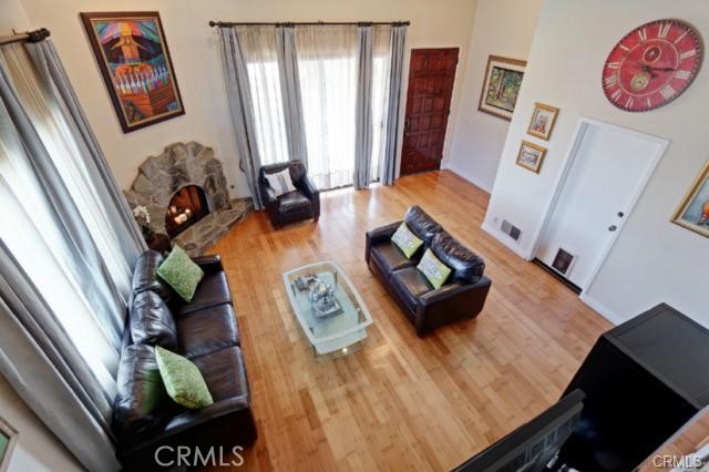 Sunken Split-Level Living Room taken from Dining Room