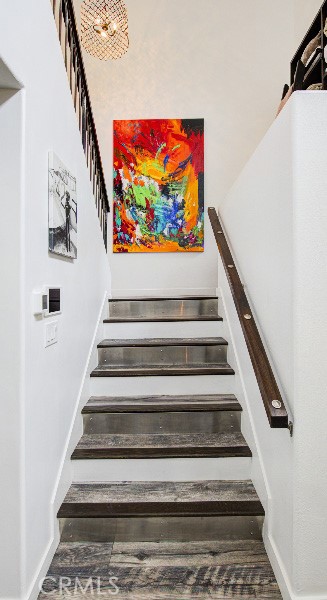 Stairway to Primary suite