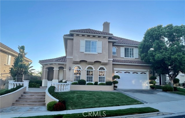 Mediterranean inspired exterior.