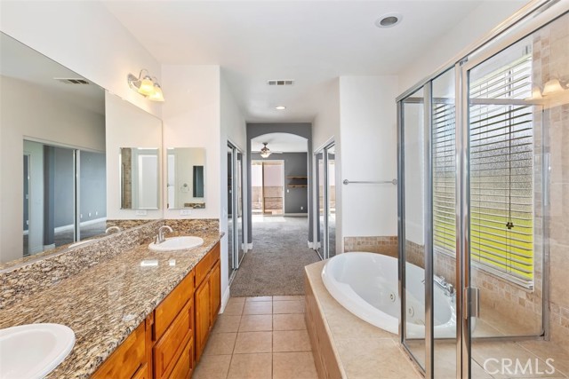 Primary Bath with Tub and Walk-in Shower