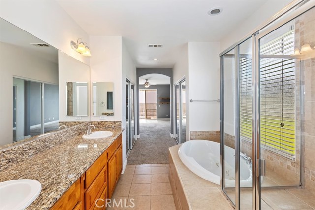 Primary Bath with Tub and Walk-in Shower