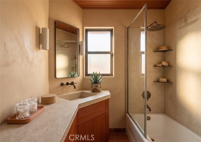 Hall bathroom remodel digitally enhanced concept