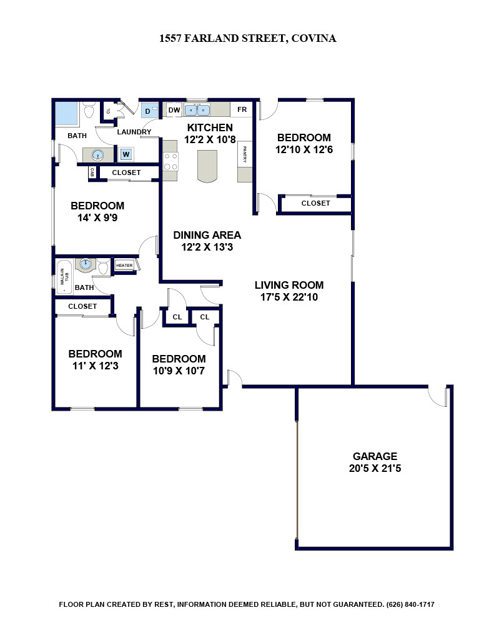 Detail Gallery Image 1 of 29 For 1557 E Farland St, Covina,  CA 91724 - 4 Beds | 2 Baths