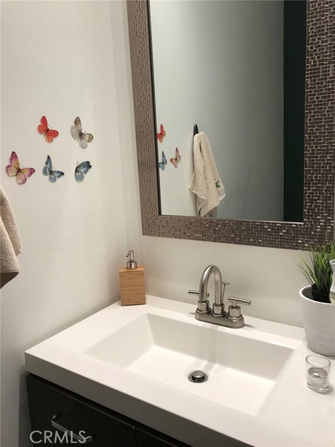 Remodeled powder room