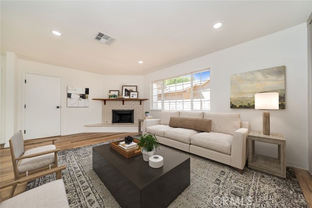 Living Room with Fireplace