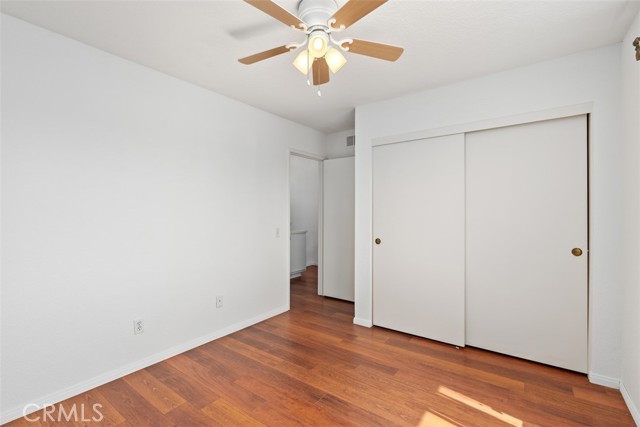 Bedroom 2 with Closet and Ceiling Fan