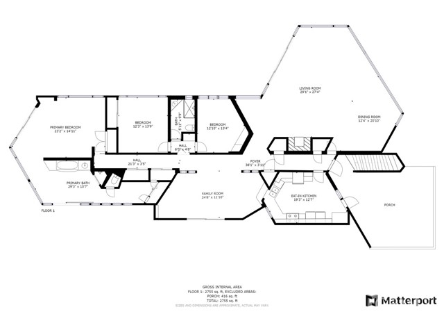 Excellent floor plan takes full advantage of the view