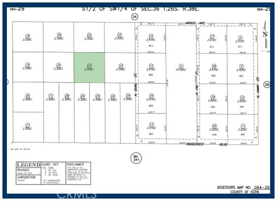 Detail Gallery Image 1 of 1 For 2 Ac Near Ridgecrest Bld, Inyokern,  CA 93527 - – Beds | – Baths