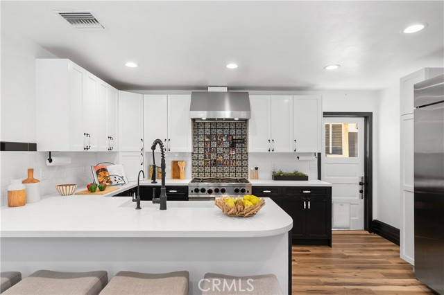 Plenty of counter space, and cabinets for storage.