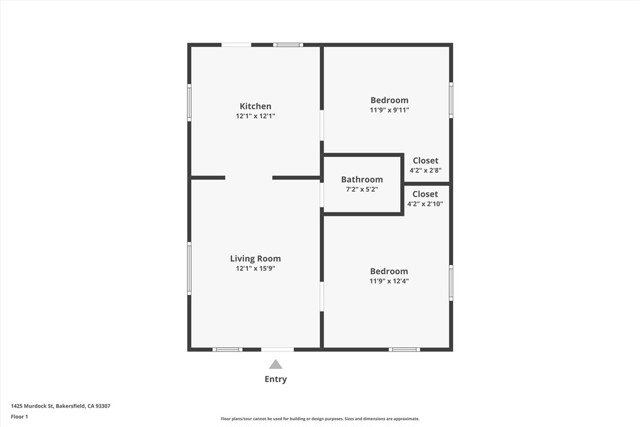 Detail Gallery Image 37 of 37 For 1425 Murdock, Bakersfield,  CA 93307 - 2 Beds | 1 Baths