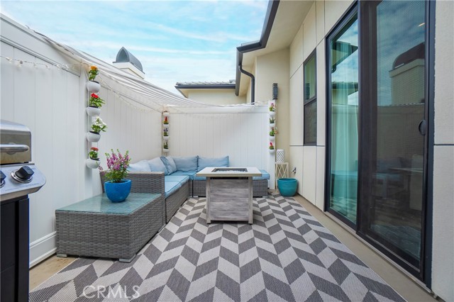 Upstairs very private patio off of family room