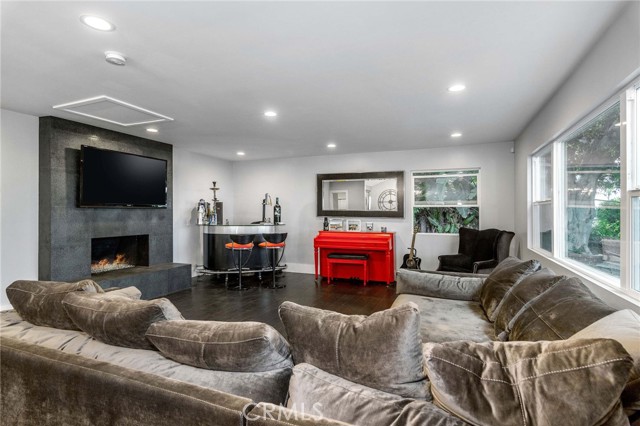 The Family room is large and spacious.