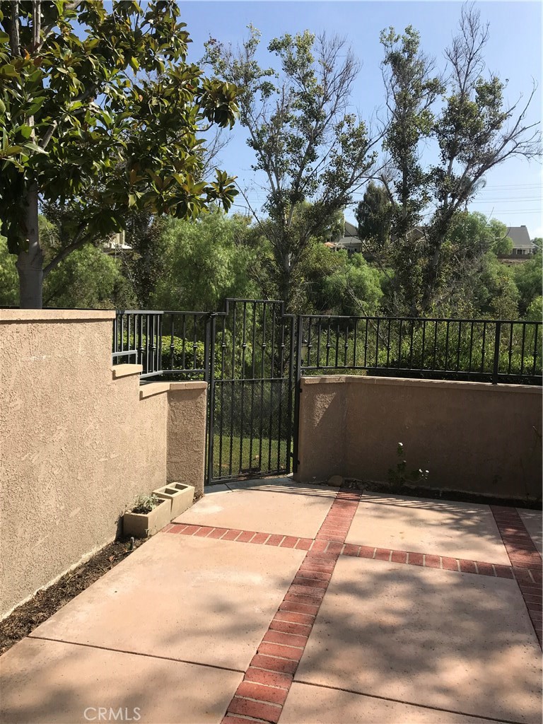 Absolutely stunning townhome. Fantastic location with a view of Santiago Creek and mountains. Quiet and peaceful. 2 bedrooms, 2 baths plus a powder room. One car garage plus a carport. Small gated  courtyard between home and garage. Fireplace. Ceiling fans. Balcony off master suite. Spacious fenced patio in the rear. Closet built-ins.  Freshly painted. New flooring. Vinyl t/o except carpet in the bedrooms. New doors. New faucets. New baseboards. New screens. Inside laundry on second level.  Association pool, spa and tennis courts. Member of Lake Mission Viejo with 2 beaches, fishing, boating and summer concerts.
