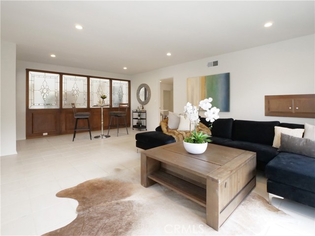 Another view of family room with pass-through to kitchen.