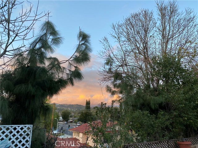 Beautiful sky looking north from the pool area after a rain shower