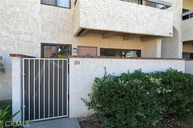 Patio with gate.