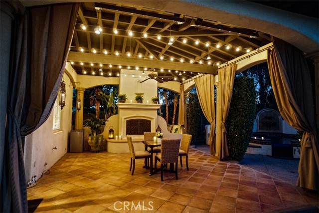 Patio with Wood Burning Fireplace