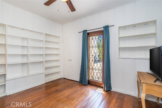 Den/Office with Built-In Bookshelves, Closet Space and Private Entrance