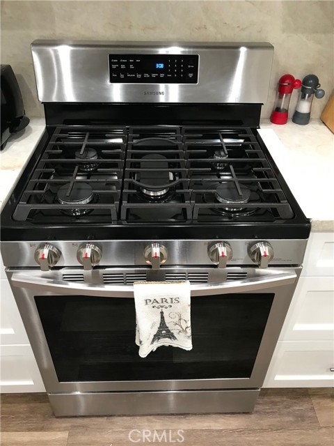 5 burner stainless steel gas range