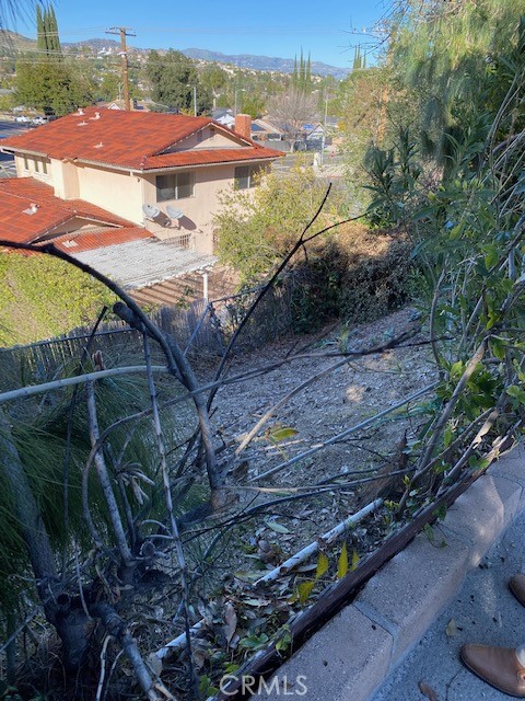 View of area directly below pool deck looking north