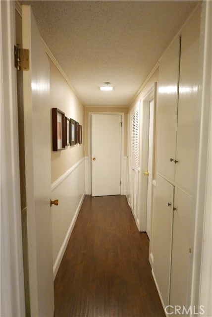 Hall Way with access to all rooms and upgraded floor.