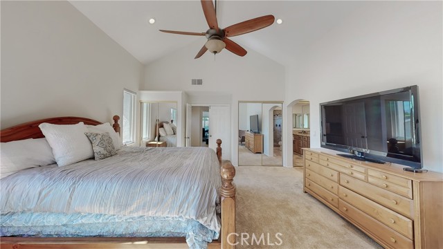 Master bedroom with multiple closet space!